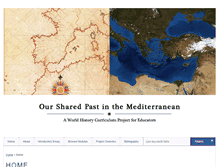 Tablet Screenshot of mediterraneansharedpast.org